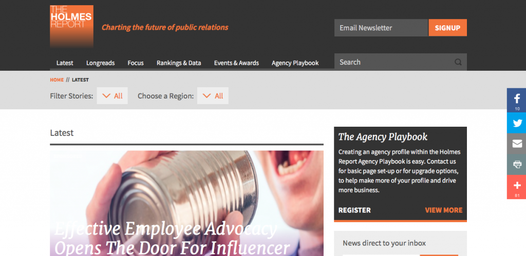social media and pr blogs
