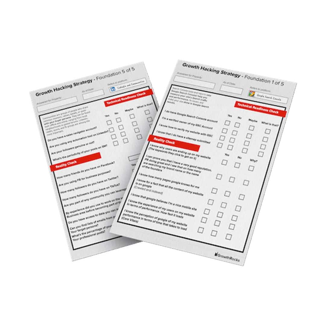 Templates to self-assess your Growth Readiness by GrowthRocks | Growth Hacking Marketing