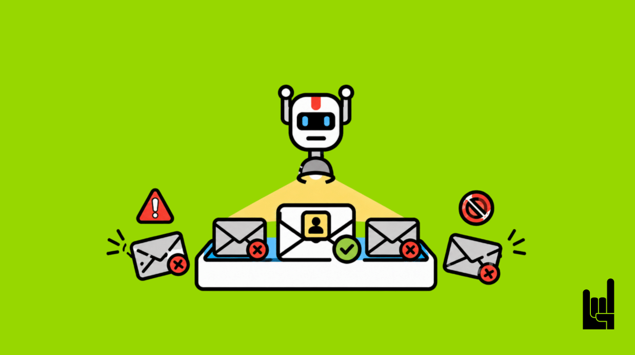 AI email management system filtering important emails from inbox noise